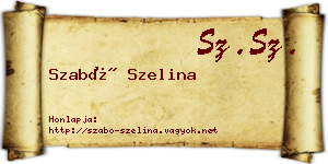 Szabó Szelina névjegykártya